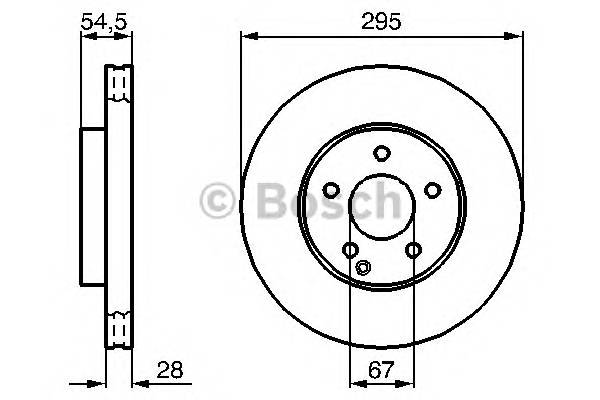 BOSCH 0 986 479 039 Тормозной диск