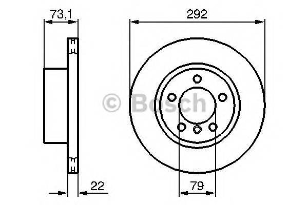 BOSCH 0 986 479 214 Тормозной диск