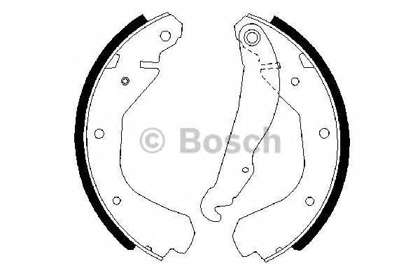 BOSCH 0 986 487 213 Комплект тормозных колодок