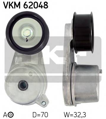 SKF VKM 62048 Натяжний ролик, полікліновий