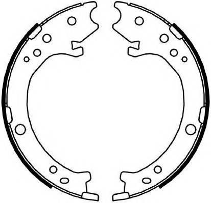 FERODO FSB4043 Комплект гальмівних колодок,