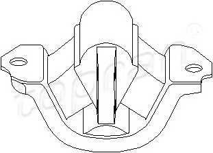 TOPRAN 201 369 Підвіска, двигун