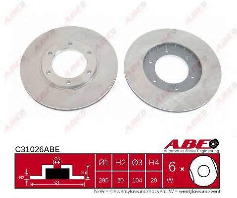 ABE C31026ABE Тормозной диск