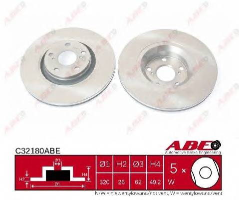 ABE C32180ABE Тормозной диск