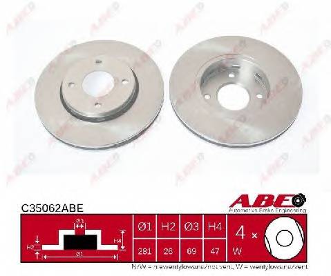 ABE C35062ABE Тормозной диск