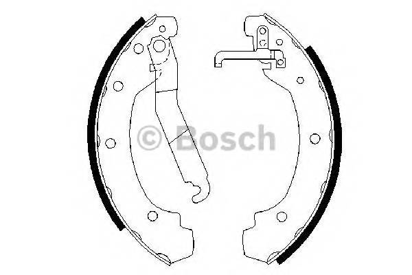 BOSCH 0 986 487 389 Комплект гальмівних колодок