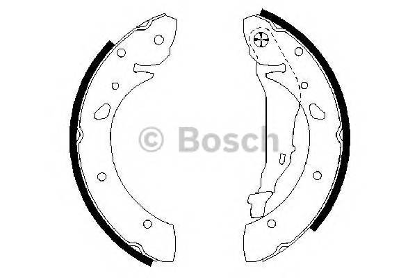 BOSCH 0 986 487 572 Комплект гальмівних колодок