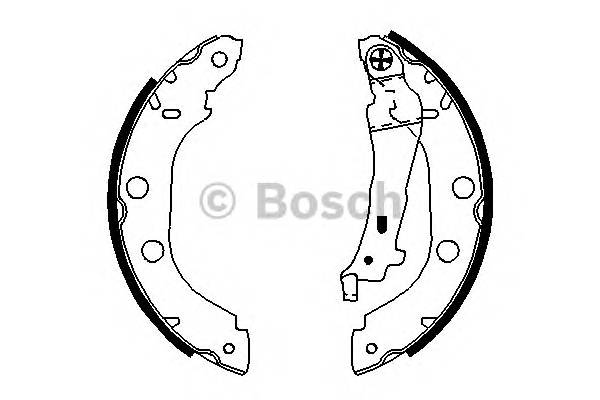 BOSCH 0 986 487 699 Комплект тормозных колодок