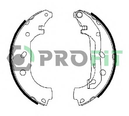 PROFIT 5001-0648 Колодки гальмівні барабанні