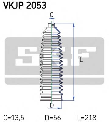 SKF VKJP 2053 Комплект пильника, рульове