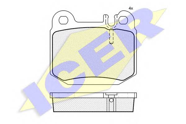 ICER 181391 Комплект тормозных колодок,