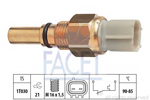 FACET 7.5151 Термивимикач, вентилятор радіатора
