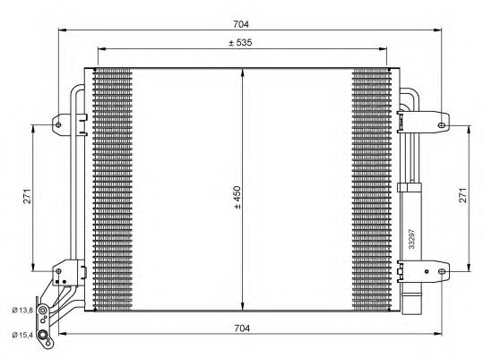 NRF 35848 Конденсатор, кондиціонер