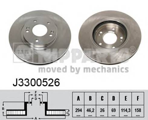 NIPPARTS J3300526 Тормозной диск