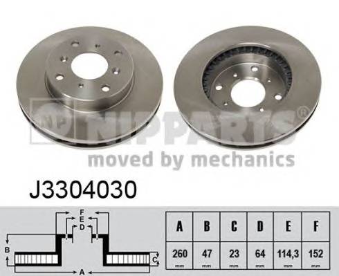 NIPPARTS J3304030 Тормозной диск