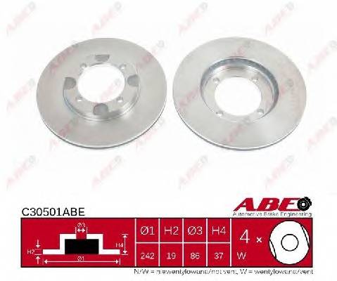 ABE C30501ABE Тормозной диск