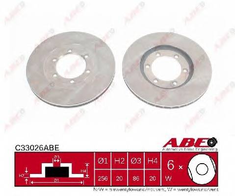 ABE C33026ABE Гальмівний диск