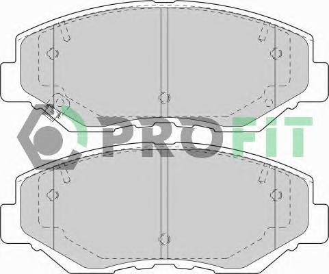 PROFIT 5000-1658 Колодки гальмівні дискові