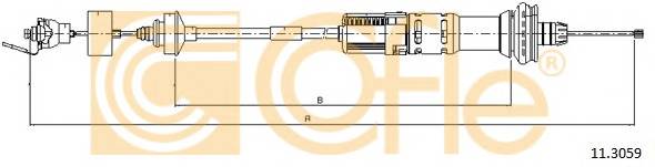COFLE 11.3059 Трос зчеплення
