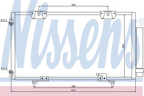 NISSENS 94540 Конденсатор, кондиционер