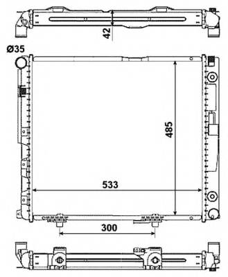 NRF 516573 Радиатор, охлаждение двигателя