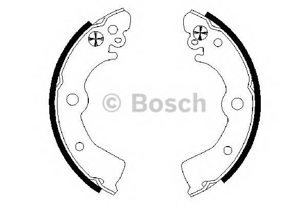 BOSCH 0 986 487 578 Комплект тормозных колодок