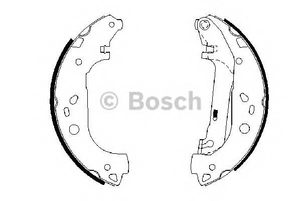 BOSCH 0 986 487 667 Комплект тормозных колодок