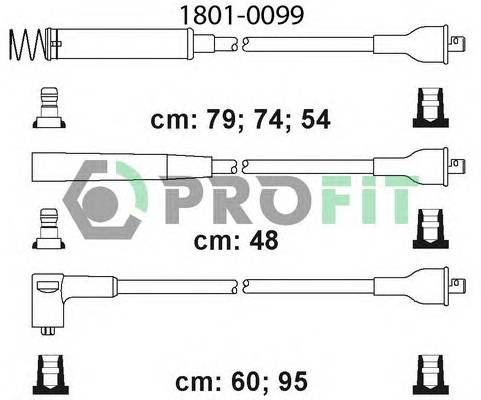 PROFIT 1801-0099 Високовольтні кабелі