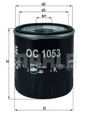KNECHT OC 1053 Масляний фільтр