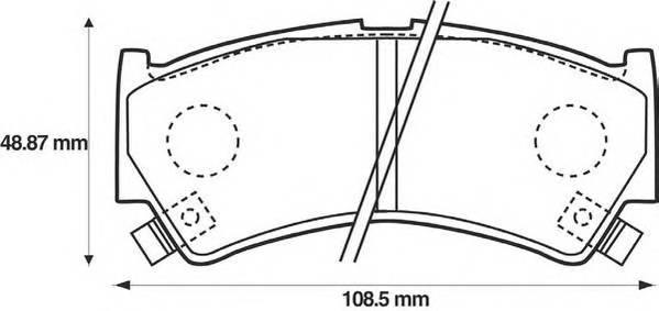 JURID 572433J Комплект тормозных колодок,