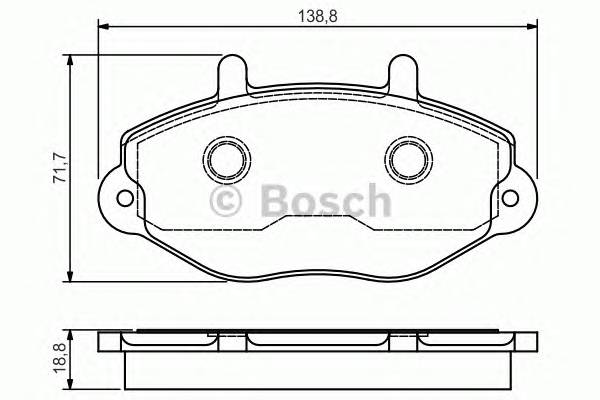 BOSCH 0986495112 Гальмівні колодки дискові