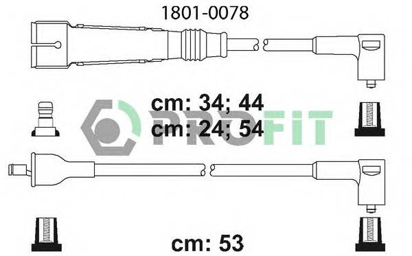 PROFIT 1801-0078 Високовольтні кабелі