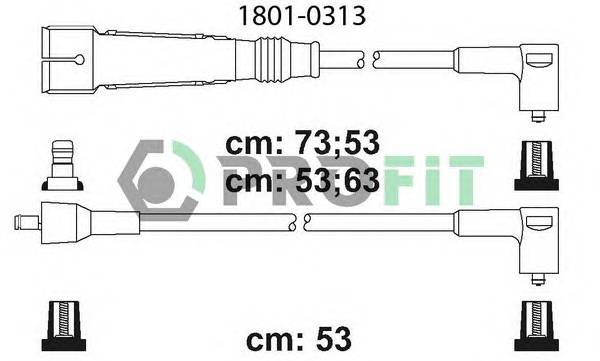 PROFIT 1801-0313 Високовольтні кабелі