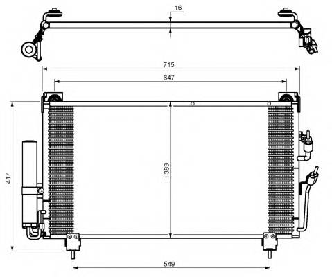 NRF 35755 Конденсатор, кондиционер