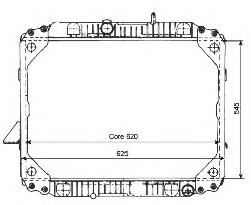 NRF 503475 Радиатор, охлаждение двигателя