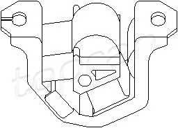 TOPRAN 201 367 Підвіска, двигун