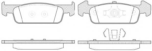 WOKING P14403.10 Комплект тормозных колодок,