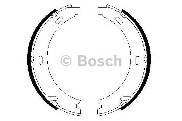 BOSCH 0 986 487 344 Комплект гальмівних колодок,