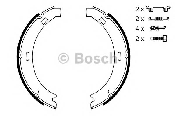 BOSCH 0 986 487 582 Комплект гальмівних колодок,