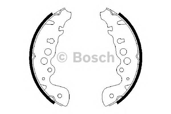 BOSCH 0 986 487 616 Комплект гальмівних колодок