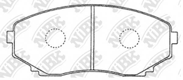 NiBK PN5376 Колодки тормозные