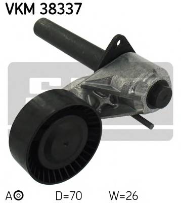 SKF VKM 38337 Натяжний ролик, полікліновий