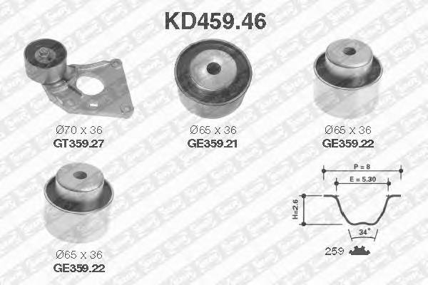 SNR KD459.46 Комплект ремня ГРМ