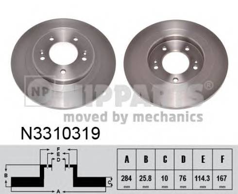 NIPPARTS N3310319 Тормозной диск