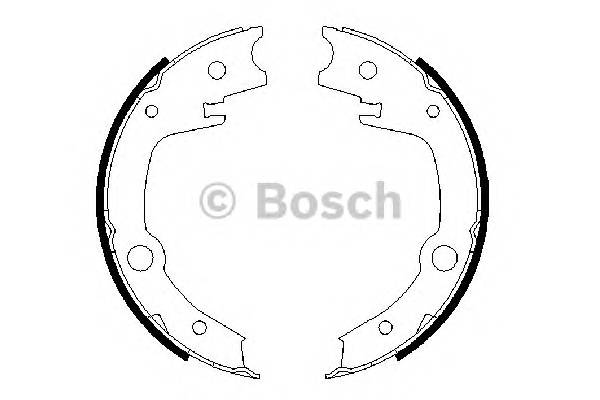 BOSCH 0 986 487 679 Комплект гальмівних колодок,