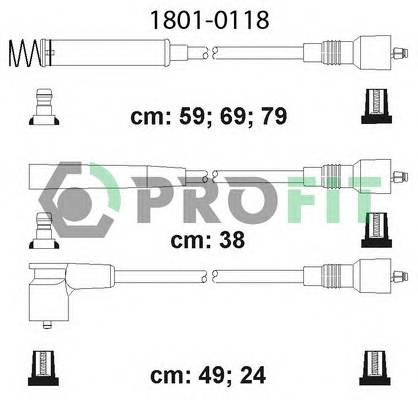 PROFIT 1801-0118 Високовольтні кабелі