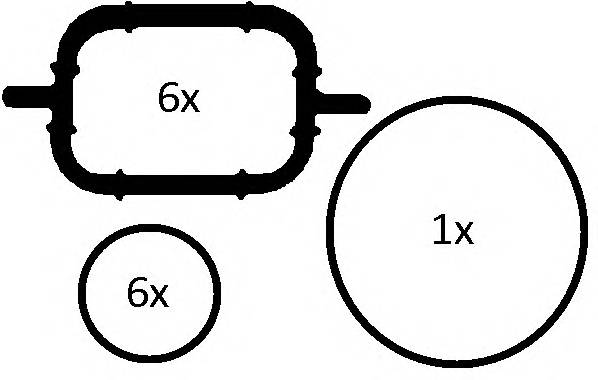 ELRING 228.690 Комплект прокладок, впускной