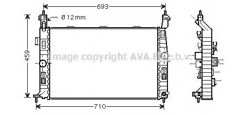 AVA QUALITY COOLING OL2345 Радиатор, охлаждение двигателя