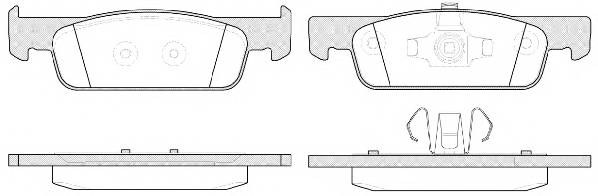 WOKING P14403.00 Комплект тормозных колодок,