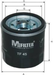 MFILTER TF45 Масляний фільтр
